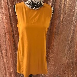 Forever 21 Mustard Tunic/Dress with Side Detail.